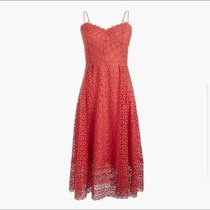 J Crew Daisylace Dress in Smokey Coral